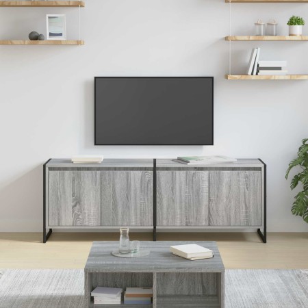 Gabinete de TV Gris Sonoma 140 x 36 x 49.5 cm en Muebles TV | Comprar online en Foro24