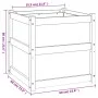 Douglasie Pflanzgefäß aus massivem Tannenholz 60x60x60 cm von , Töpfe und Pflanzgefäße - Ref: Foro24-837430, Preis: 86,79 €, ...