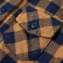 Checkered children's shirt in cognac and blue, size 92. by , Kids T-shirts - Ref: Foro24-12954, Price: 10,32 €, Discount: %