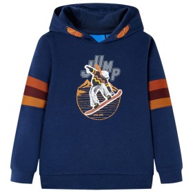 Sudadera infantil con capucha azul marino 92 de , Camisetas para niños - Ref: Foro24-13144, Precio: 13,12 €, Descuento: %