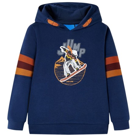 Sudadera infantil con capucha azul marino 92 de , Camisetas para niños - Ref: Foro24-13144, Precio: 13,12 €, Descuento: %