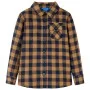 Child's checkered shirt in cognac and blue, size 116 by , Kids T-shirts - Ref: Foro24-12956, Price: 13,95 €, Discount: %
