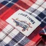 Kariertes Kinderhemd in Rot und Marineblau, Größe 116. von , Kinder-T-Shirts - Ref: Foro24-13171, Preis: 15,66 €, Rabatt: %