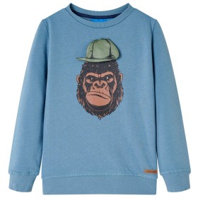 Medium blue children's sweatshirt 104 by , Kids T-shirts - Ref: Foro24-13200, Price: 11,35 €, Discount: %