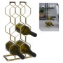 Home&Styling Botellero para 8 botellas metal dorado