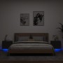 Wall-mounted bedside tables with LED lights, 2 units, black by , Nightstands - Ref: Foro24-836815, Price: 87,58 €, Discount: %