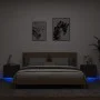 Wall-mounted bedside tables with LED lights, 2 units, black by , Nightstands - Ref: Foro24-836815, Price: 88,71 €, Discount: %