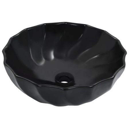 Waschbecken 46x17 cm aus schwarzer Keramik von vidaXL, Sinkt - Ref: Foro24-143922, Preis: 64,15 €, Rabatt: %