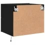 Wall-mounted bedside tables with LED lights, 2 units, black by , Nightstands - Ref: Foro24-836815, Price: 88,71 €, Discount: %