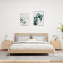 Wall-mounted bedside tables with LED lights, 2 units Sonoma oak by , Nightstands - Ref: Foro24-836817, Price: 96,55 €, Discou...