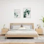 Wall-mounted bedside tables with LED lights, 2 units Sonoma oak by , Nightstands - Ref: Foro24-836817, Price: 95,12 €, Discou...