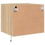 Wall-mounted bedside tables with LED lights, 2 units Sonoma oak by , Nightstands - Ref: Foro24-836817, Price: 95,12 €, Discou...