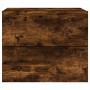 Mesita de noche de pared con luces LED roble ahumado de , Mesitas de noche - Ref: Foro24-836820, Precio: 55,68 €, Descuento: %