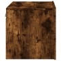 Mesita de noche de pared con luces LED roble ahumado de , Mesitas de noche - Ref: Foro24-836820, Precio: 55,68 €, Descuento: %