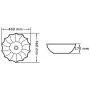 Lavabo 46x17 cm cerámica negro de vidaXL, Lavabos - Ref: Foro24-143922, Precio: 63,51 €, Descuento: %
