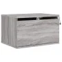Wall-mounted bedside table with Sonoma gray LED lights by , Nightstands - Ref: Foro24-836836, Price: 38,14 €, Discount: %