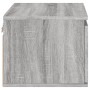 Wandmontierter Nachttisch mit grauen LED-Leuchten in Sonoma von , Nachttische - Ref: Foro24-836836, Preis: 38,91 €, Rabatt: %