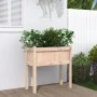 Pflanzgefäß mit Beinen aus massivem Kiefernholz 70x31x70 cm von , Töpfe und Pflanzgefäße - Ref: Foro24-837554, Preis: 49,88 €...
