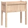 Pflanzgefäß mit Beinen aus massivem Kiefernholz 70x31x70 cm von , Töpfe und Pflanzgefäße - Ref: Foro24-837554, Preis: 49,88 €...