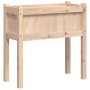Planter with solid pine wood legs 70x31x70 cm by , Pots and planters - Ref: Foro24-837554, Price: 55,99 €, Discount: %