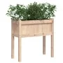 Pflanzgefäß mit Beinen aus massivem Kiefernholz 70x31x70 cm von , Töpfe und Pflanzgefäße - Ref: Foro24-837554, Preis: 49,88 €...