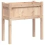 Jardinera con patas madera maciza de pino 70x31x70 cm de , Maceteros y jardineras - Ref: Foro24-837554, Precio: 49,99 €, Desc...