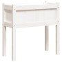 Planter with solid pine wood legs 70x31x70 cm by , Pots and planters - Ref: Foro24-837556, Price: 48,93 €, Discount: %
