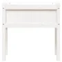 Pflanzgefäß mit Füßen massives Kiefernholz weiß 70x31x70 cm von , Töpfe und Pflanzgefäße - Ref: Foro24-837556, Preis: 48,23 €...