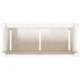 Pflanzgefäß mit Füßen massives Kiefernholz weiß 70x31x70 cm von , Töpfe und Pflanzgefäße - Ref: Foro24-837556, Preis: 48,23 €...