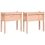 Planter boxes with legs, 2 units, solid Douglas fir wood by , Pots and planters - Ref: Foro24-837561, Price: 71,55 €, Discoun...