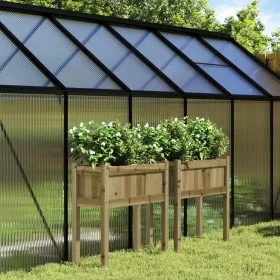 Jardineras con patas 2 uds madera de pino impregnada de , Maceteros y jardineras - Ref: Foro24-837563, Precio: 78,06 €, Descu...