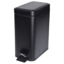Excellent Houseware Matte Black 5 L Pedal Trash Can by , Garbage cans and trash cans - Ref: Foro24-447456, Price: 25,80 €, Di...