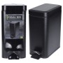 Excellent Houseware Matte Black 5 L Pedal Trash Can by , Garbage cans and trash cans - Ref: Foro24-447456, Price: 25,80 €, Di...