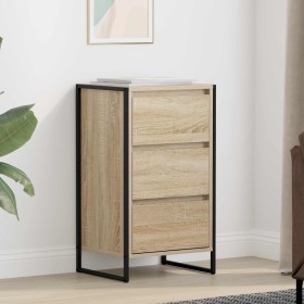 Vitrina con cajón Sonoma 42 x 36 x 75.5 cm Madera contrachapada en Aparadores | Comprar online en Foro24