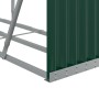 Leñero de acero galvanizado verde 180x45x100 cm de , Bolsas y soportes de leña - Ref: Foro24-364544, Precio: 58,56 €, Descuen...
