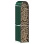 Leñero de acero galvanizado verde 40x45x170 cm de , Bolsas y soportes de leña - Ref: Foro24-364538, Precio: 55,84 €, Descuent...