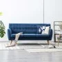 3-Sitzer-Sofa, gepolstert mit blauem Stoff, 172 x 70 x 82 cm von vidaXL, Sofas - Ref: Foro24-247130, Preis: 302,14 €, Rabatt: %