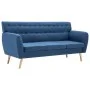 3-seater sofa upholstered in blue fabric 172x70x82 cm by vidaXL, Sofas - Ref: Foro24-247130, Price: 302,14 €, Discount: %