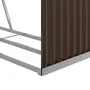 Brauner Holzhalter aus verzinktem Stahl 120x45x100 cm von , Brennholztaschen und -halter - Ref: Foro24-364573, Preis: 51,72 €...