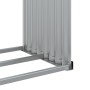 Brauner Holzhalter aus verzinktem Stahl 120x45x100 cm von , Brennholztaschen und -halter - Ref: Foro24-364573, Preis: 52,39 €...