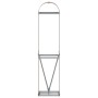 Hellbrauner Holzhalter aus verzinktem Stahl 40x45x170 cm von , Brennholztaschen und -halter - Ref: Foro24-364578, Preis: 52,9...