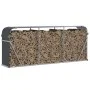 Galvanized steel anthracite gray firewood rack 234x45x100 cm by , Firewood bags and holders - Ref: Foro24-364565, Price: 69,6...