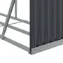 Galvanized steel anthracite gray firewood rack 234x45x100 cm by , Firewood bags and holders - Ref: Foro24-364565, Price: 69,6...