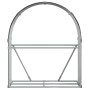 Leñero de acero galvanizado marrón 120x45x140 cm de , Bolsas y soportes de leña - Ref: Foro24-364571, Precio: 59,39 €, Descue...