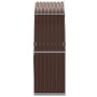Leñero de acero galvanizado marrón 120x45x140 cm de , Bolsas y soportes de leña - Ref: Foro24-364571, Precio: 59,39 €, Descue...