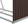 Leñero de acero galvanizado marrón 120x45x140 cm de , Bolsas y soportes de leña - Ref: Foro24-364571, Precio: 59,39 €, Descue...