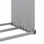 Leñero de acero galvanizado marrón 120x45x140 cm de , Bolsas y soportes de leña - Ref: Foro24-364571, Precio: 59,39 €, Descue...