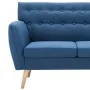 3-seater sofa upholstered in blue fabric 172x70x82 cm by vidaXL, Sofas - Ref: Foro24-247130, Price: 302,14 €, Discount: %