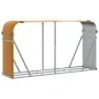 Holzhalter aus hellbraunem verzinktem Stahl 180x45x100 cm von , Brennholztaschen und -halter - Ref: Foro24-364584, Preis: 54,...