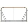 Light brown galvanized steel firewood rack 180x45x100 cm by , Firewood bags and holders - Ref: Foro24-364584, Price: 54,95 €,...